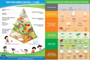 Tham khảo tháp dinh dưỡng cho trẻ từ 1 đến 6 tuổi